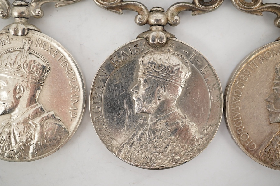 Five Edward VII and George V and India General Service Medals